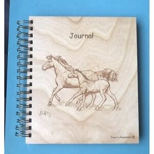 Journal By‎ Times To Remember Laser Engraved Wood With Picture Storage, Journal